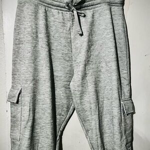 BSP Woman’s Heather Gray Cargo Jogger Pants